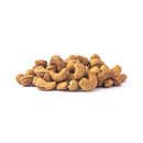 Dry-roasted Truffle Cashews with black truffle flavor – crunchy, creamy, savory vegan snack.
