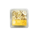 Crispy freeze-dried banana slices in a bowl, showcasing their natural golden color and light texture.