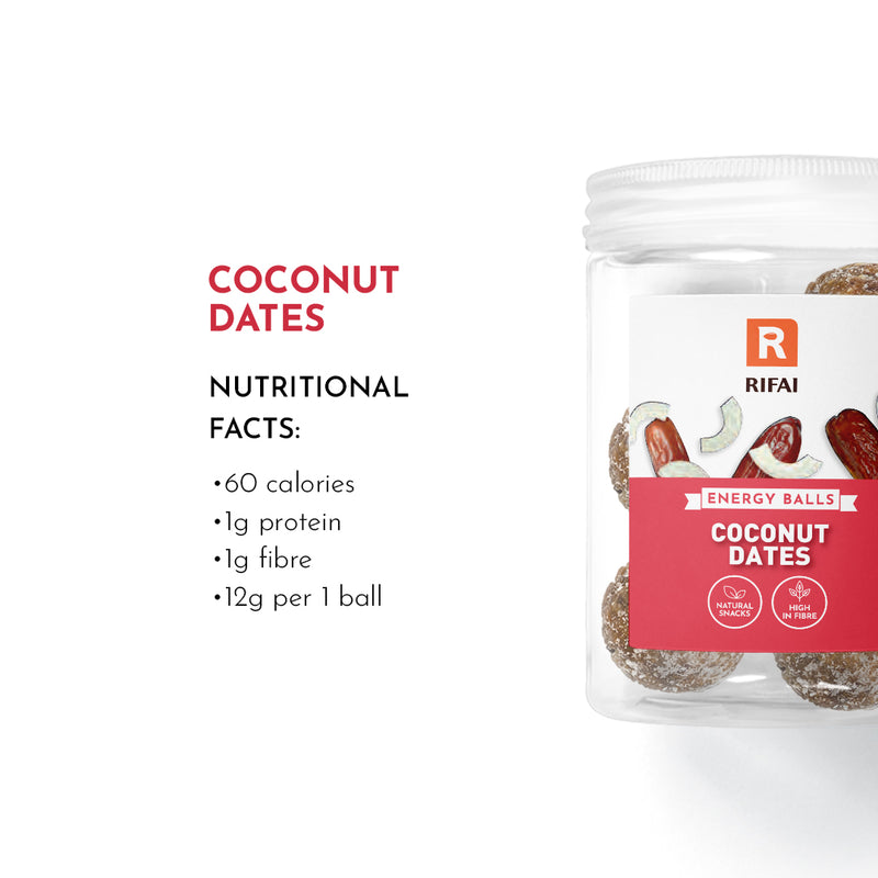 Coconut Dates Balls Jar